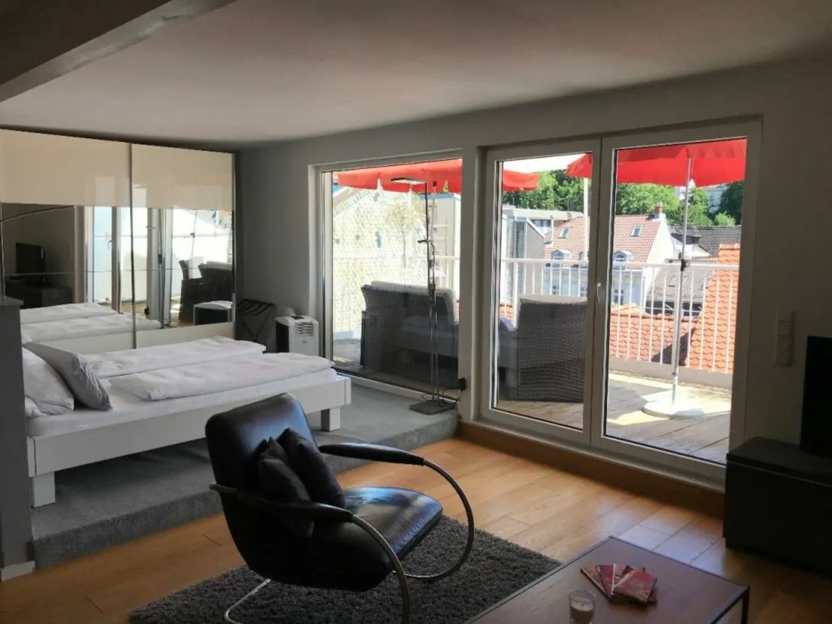 Penthouse – Schlaf- und Wohnbereich